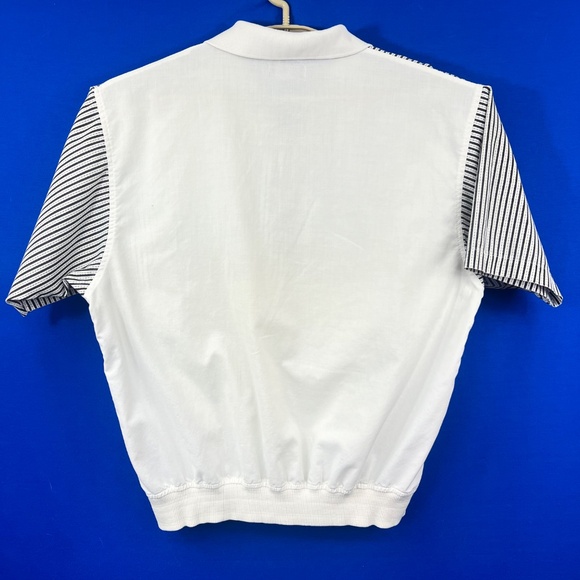 Vintage |•MEMBERS ONLY•| Men's Short Sleeve Shirt Banded Waist/Bottom Size Large - Picture 2 of 3